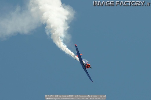 2011-07-01 Zeltweg Airpower 0658 North American SNJ-5 Texan - Red Bull